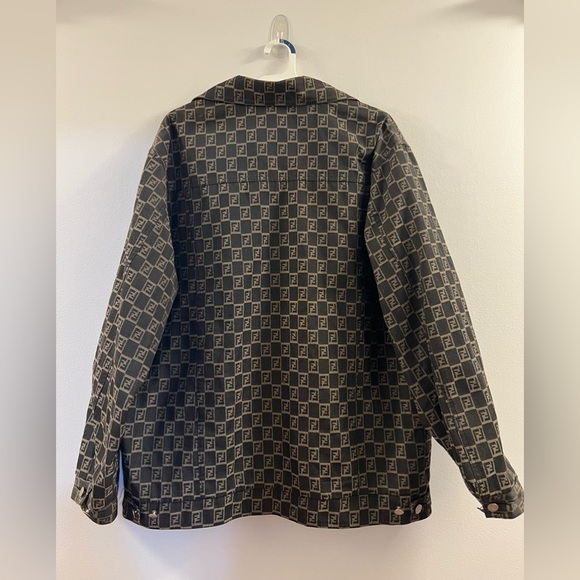 Fendi Black and Gray Trench Coat - Picture 14 of 16